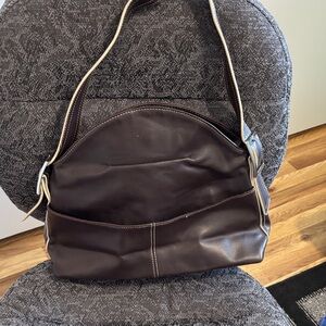 Elegant Brown Women's Shoulder Bag